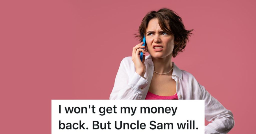 upset woman talking on the phone