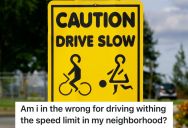 Homeowner Always Obeys The Speed Limit Near The Neighborhood Playground, But A Crazy Neighbor Gets Really Upset When She Has To Slow Down