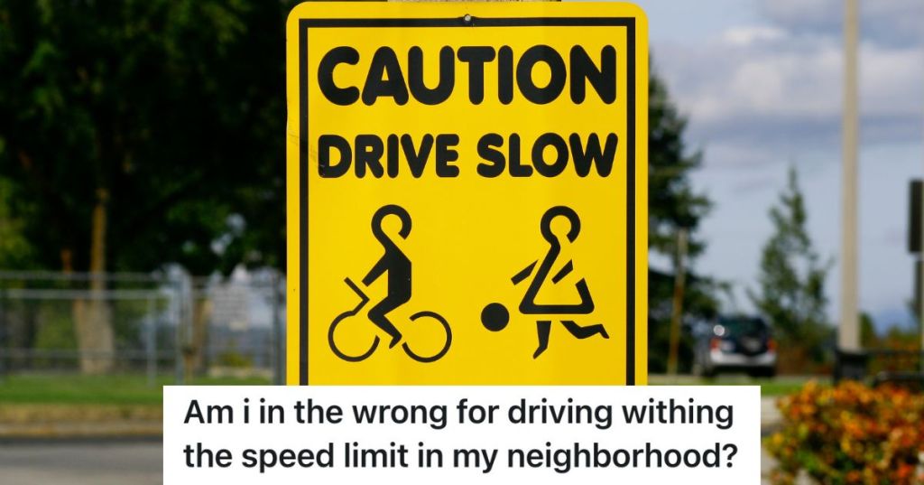 yellow sign that reads "caution drive slow"