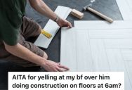 Man Was Redoing The Floors In His Condo Early In The Morning, But He Got Upset And Refused To Finish When His Girlfriend Told Him The Neighbors Complained