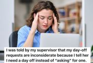 Employee Notifies Supervisor That She’s Taking A Day Off, But The Supervisor Wants Two Weeks Notice Going Forward