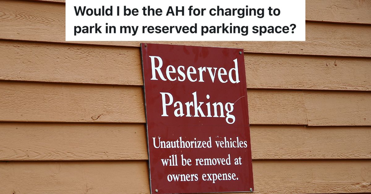 Someone Keeps Parking In Residents Reserved Parking Spot, So Theyre Thinking About Writing On The Cars Windshield With Washable Markers "reserved parking" sign on a wall