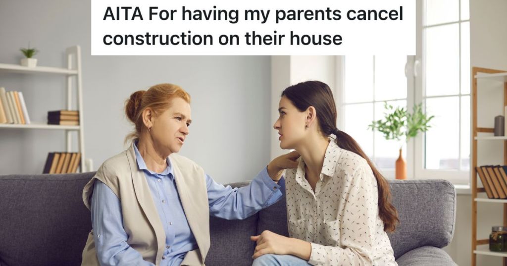 woman having a conversation with her elderly mother