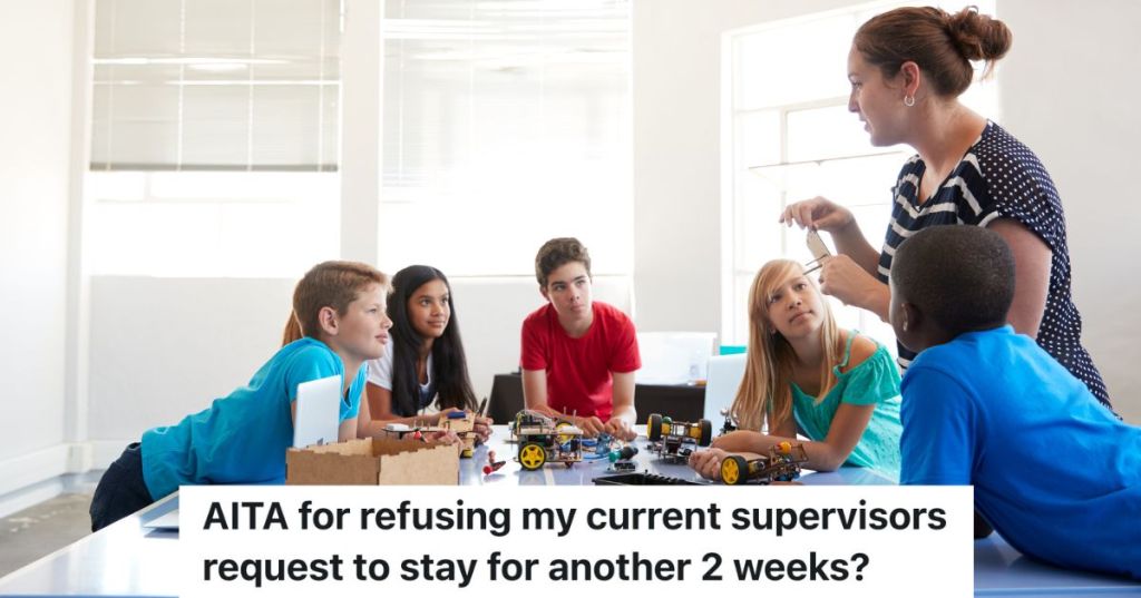 woman working with students in an after school program