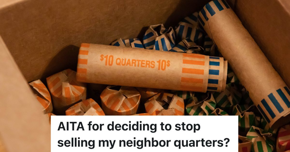 box filled with rolls of quarters