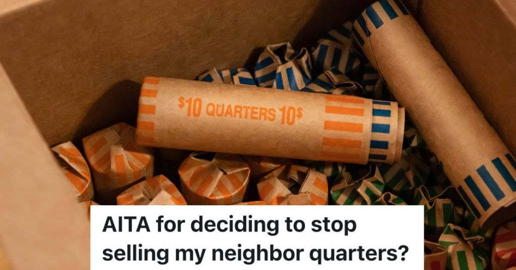 box filled with rolls of quarters