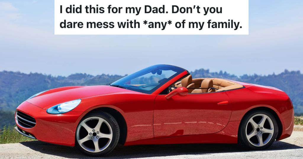 convertible red sports car