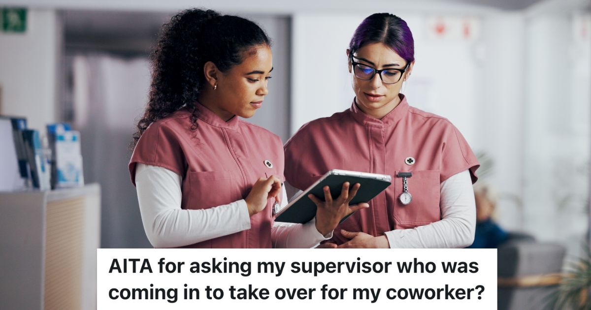 two nurses looking at a tablet