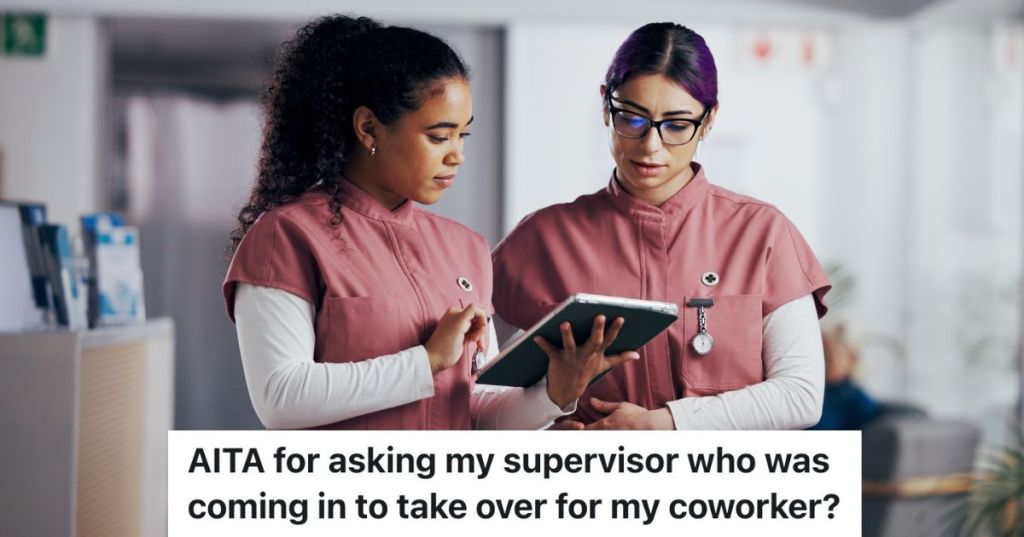 two nurses looking at a tablet