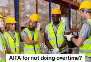 Warehouse Employees Are Told They Have To Work Two Hours Of Overtime, But One Employee Refuses And Leaves As Soon As Their Shift Is Over
