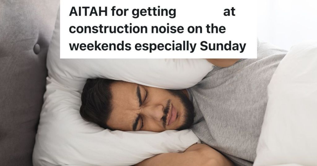 man covering ears with pillow trying to sleep