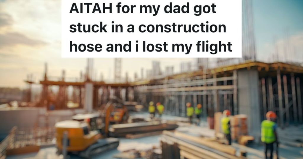 blurred out construction site