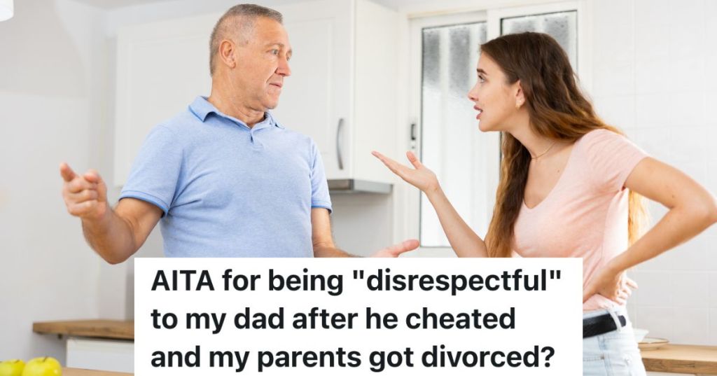 daughter arguing with her older father