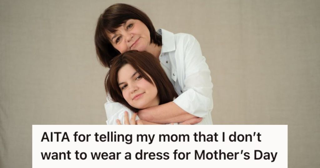 Mother hugging her daughter