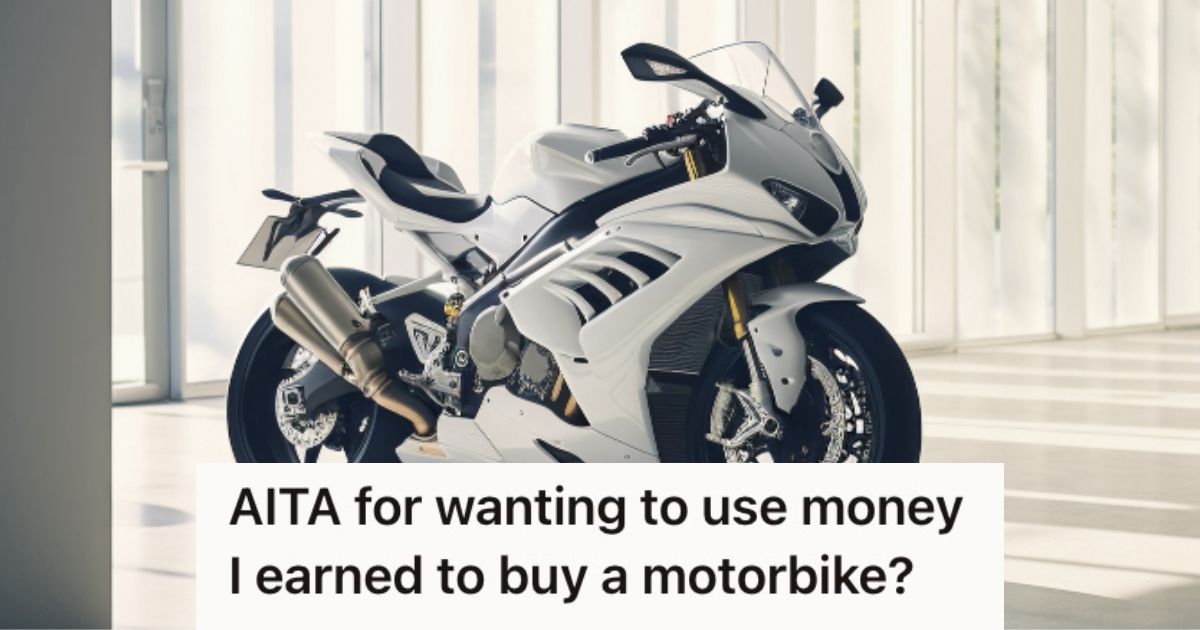 A brand new motorbike