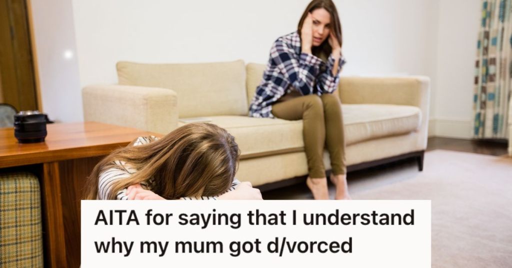 Mother and daughter arguing in the living room