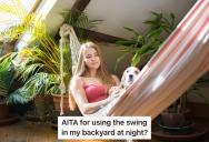 Woman Was Enjoying A Quiet And Peaceful Night At Their Backyard, But Her Neighbor Reacted Negatively And Let The Dogs Bark At Her