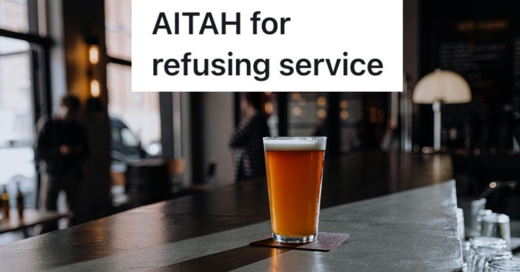 A pint of beer in a bar