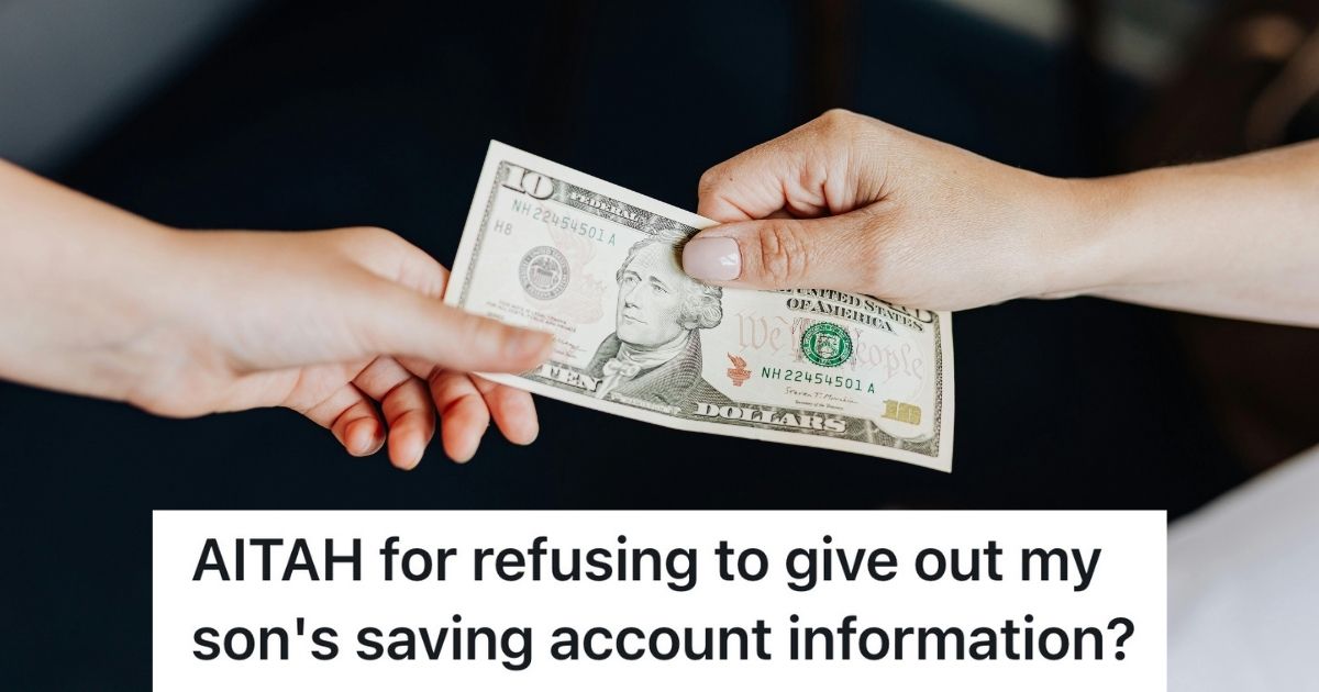 Two people holding a $10 bill