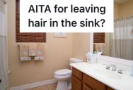 Brother Cut Hair In Bathroom And Left It In Sink To Clean Up Later, So His Sibling Called Him Out For Being Lazy And Gross