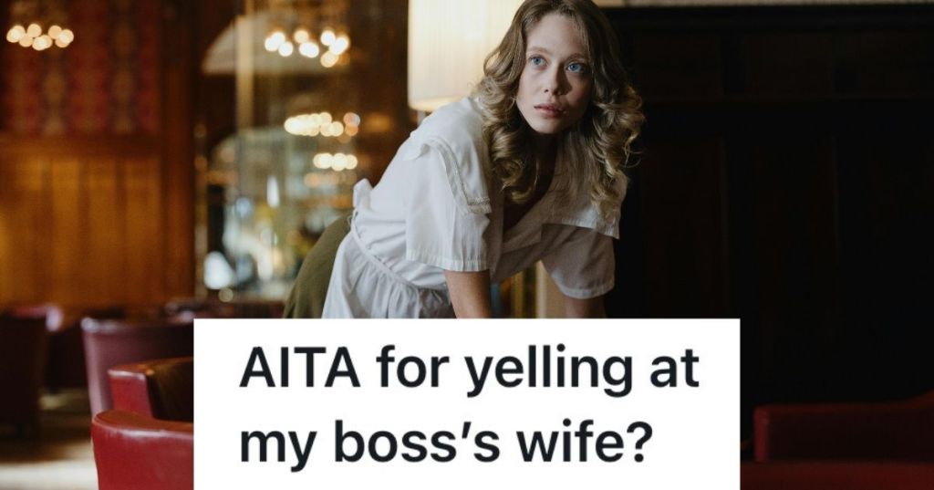 Server looking up while cleaning a table