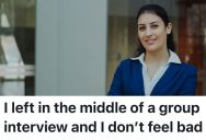 Job Applicant Abruptly Leaves Group Job Interview With Epic Comeback As Soon As Interviewer Says The Role Has No Health Insurance