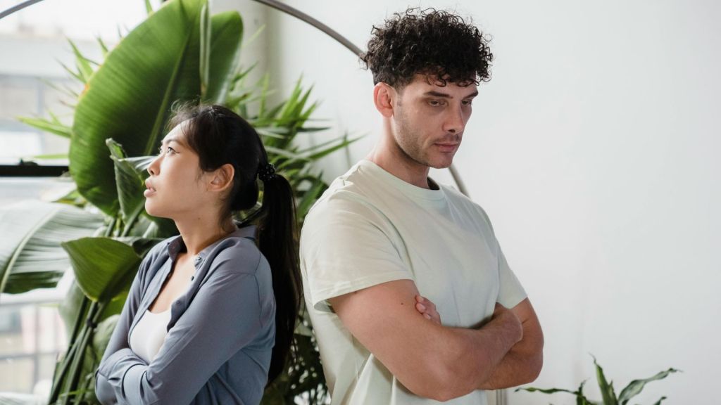 Man and woman arguing