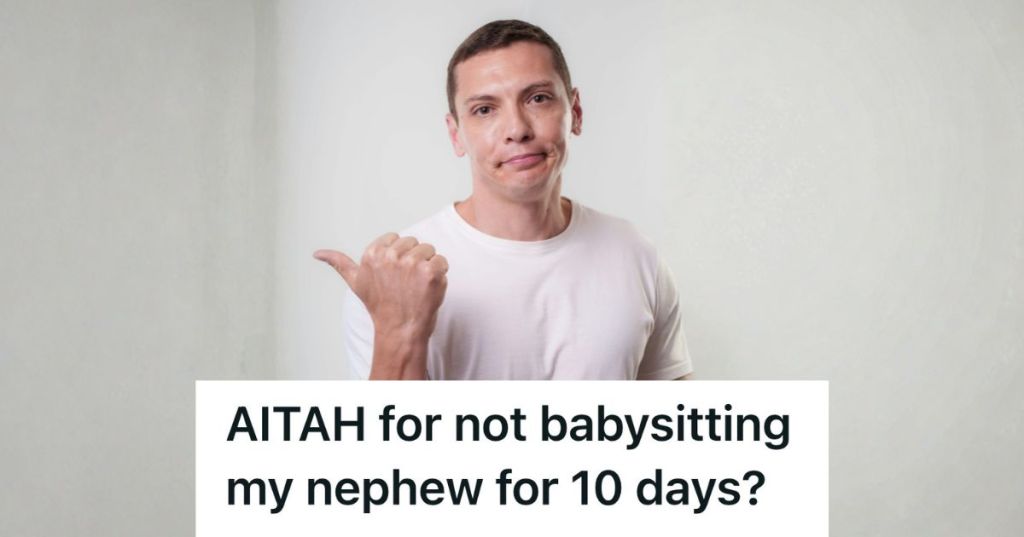 annoyed man sticking his thumb out