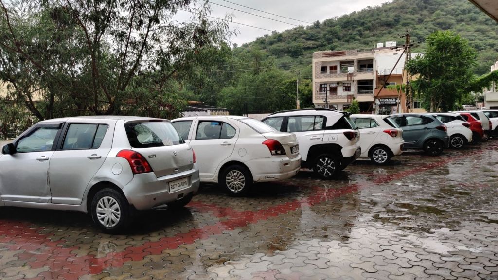apartment building parking