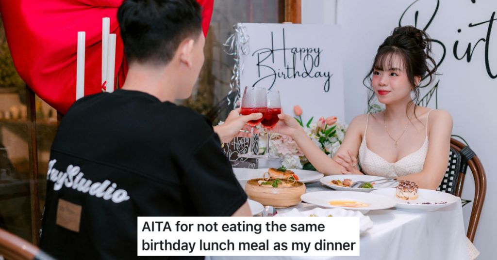 couple celebrating dinner