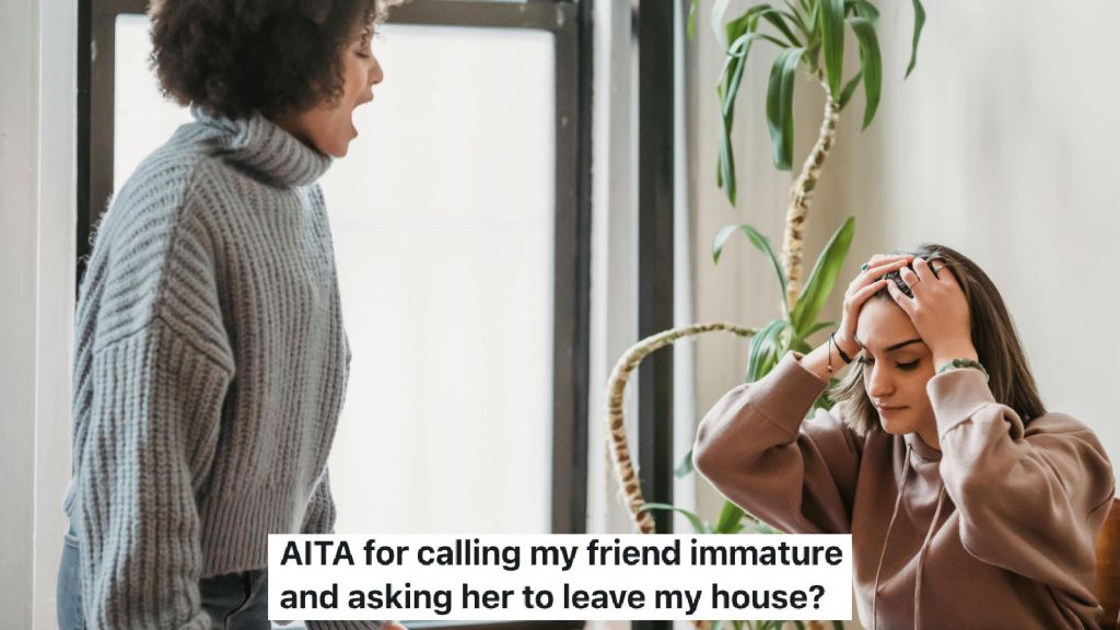 two female friends arguing