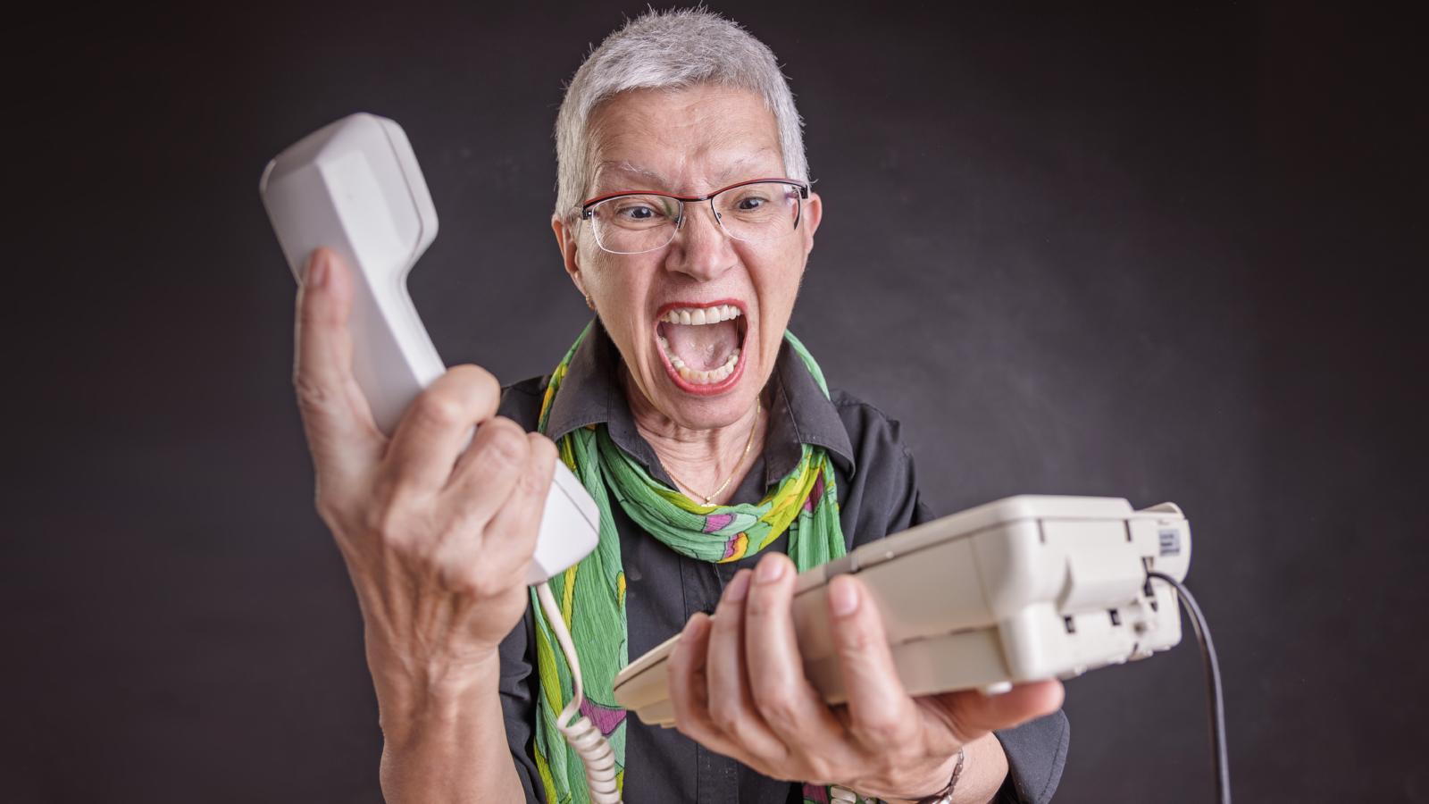 woman holding a phone