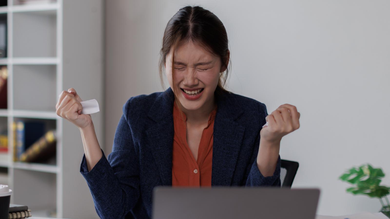 woman in an office