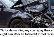 A Son Wrecked His Car Street Racing, So His Dad Is Making Him Pay Him Back For It