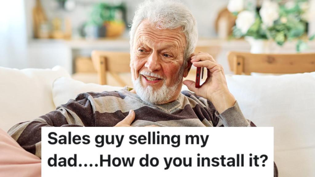 older man on phone call