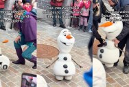 The Arendelle Inversion: How a Highly Anticipated Robotic Olaf’s Public Debut Ended in a Viral Backwards Face-Plant
