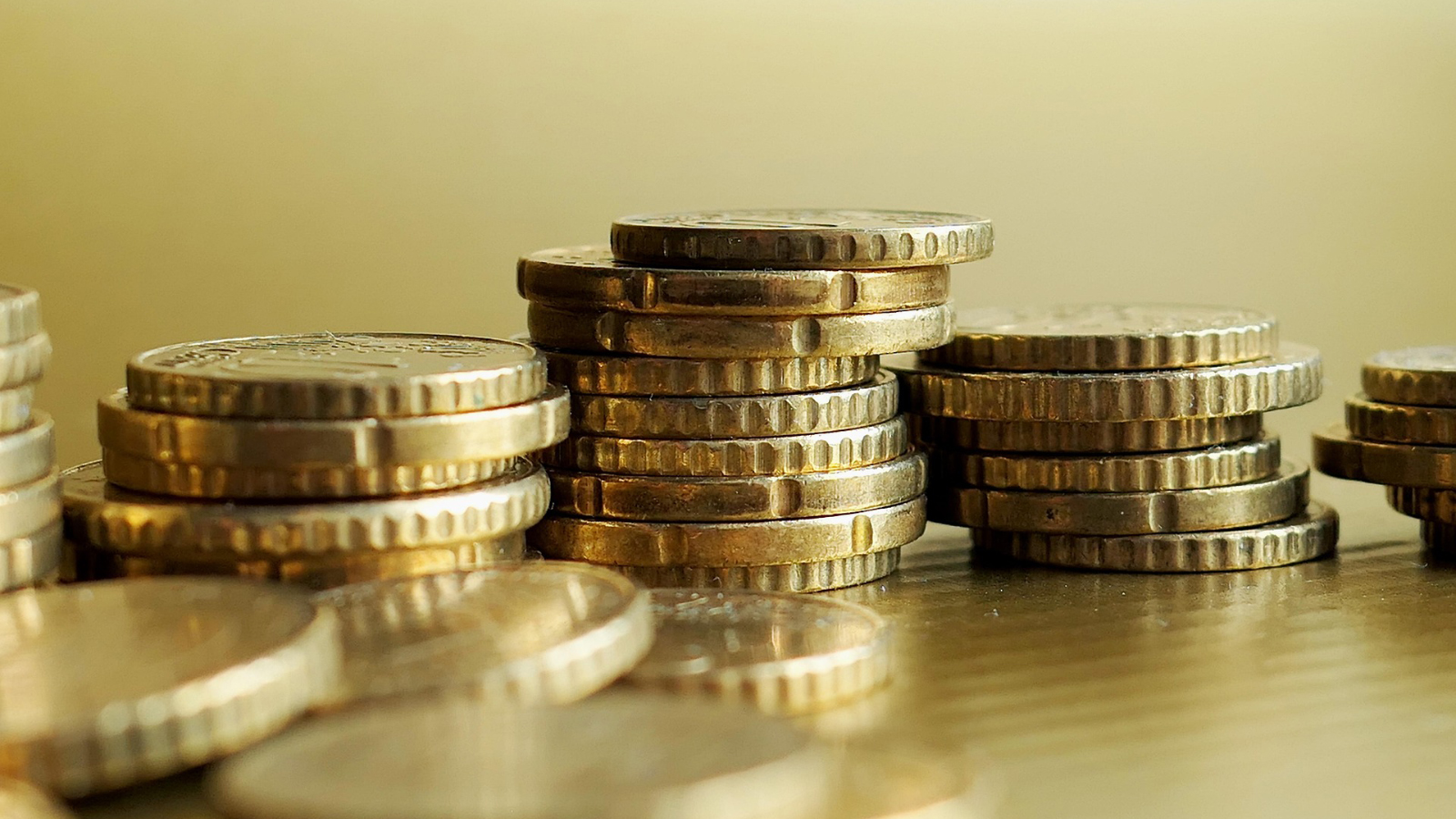 A stack of coins