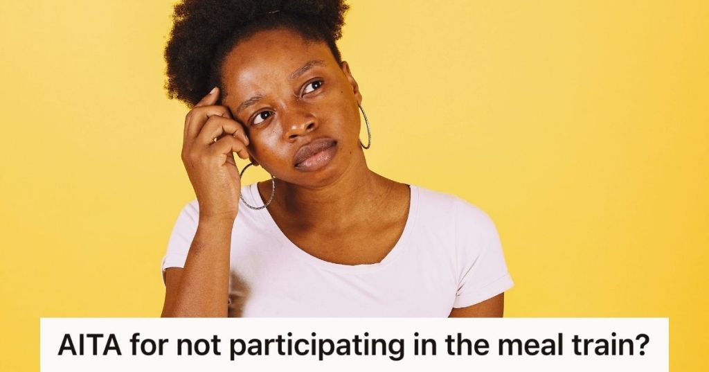 confused woman in white shirt