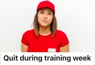 A Restaurant Worker Had A Terrible Week Training For Their New Job, So They Decided To Quit