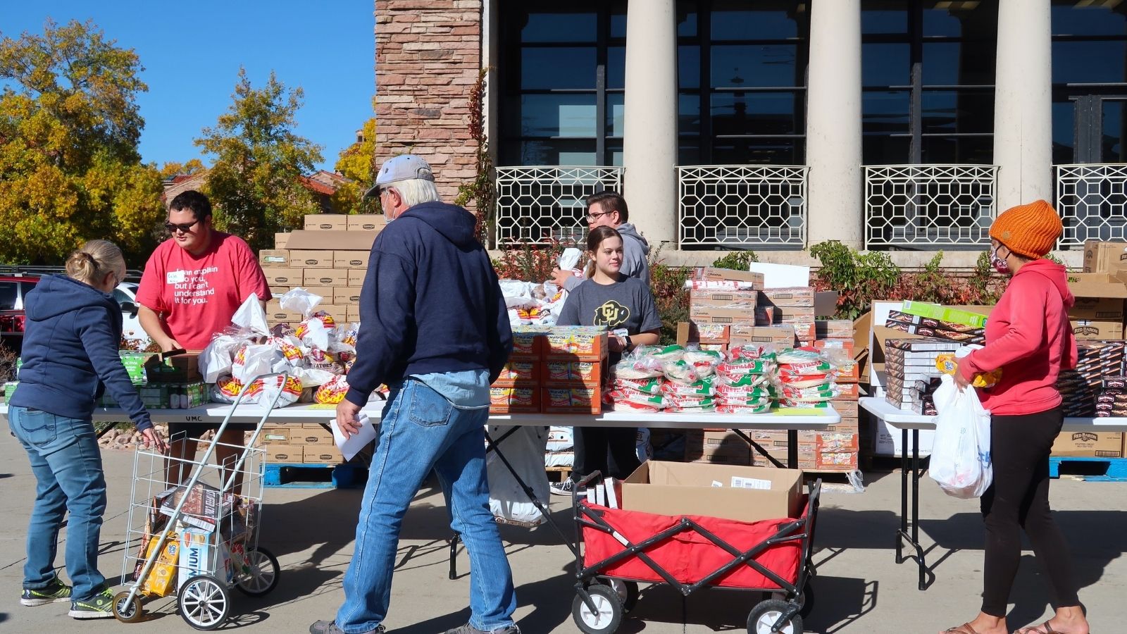 He Watched a Family Try to Cut the Food Box Line — So He Sent Them to the Back Where They Belonged food pantry line