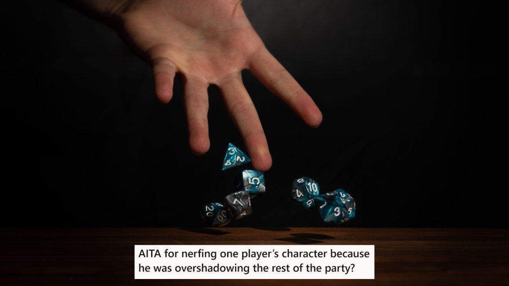 A hand rolling series of dice