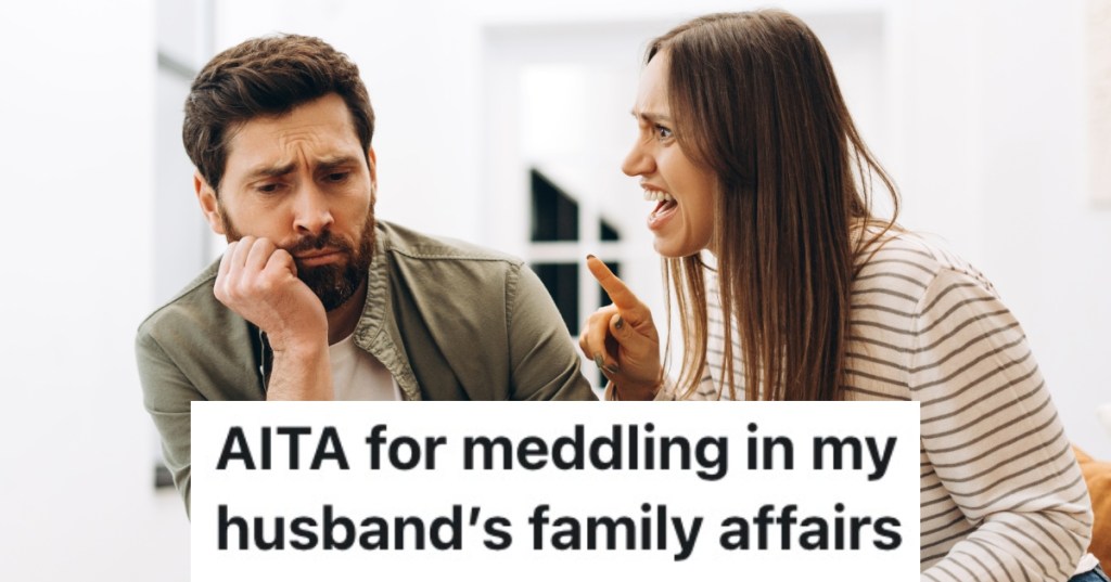 woman yelling at man