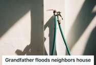 Boy Was Harassed By A Cruel Neighbor For Picking Up An Apple On A Public Sidewalk, So He Waited For Her To Leave Town And Flooded Her Entire Basement While She Was Away