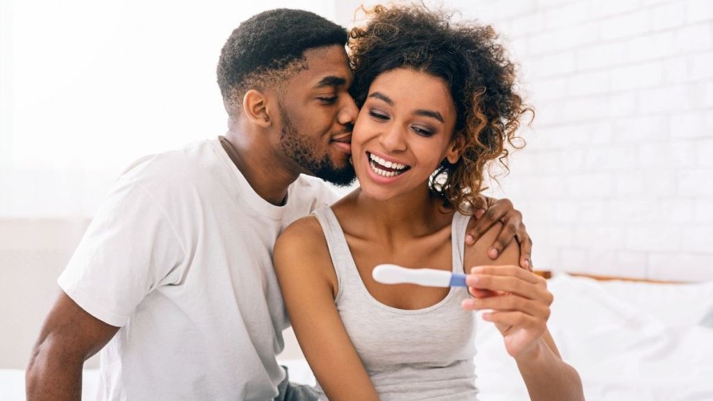 happy pregnant couple