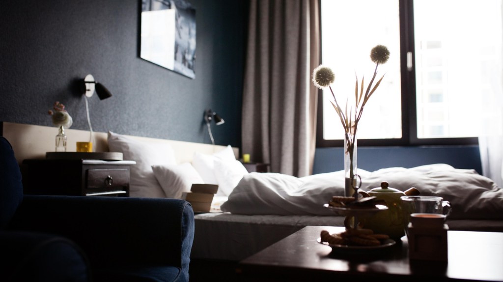 Inside a hotel room