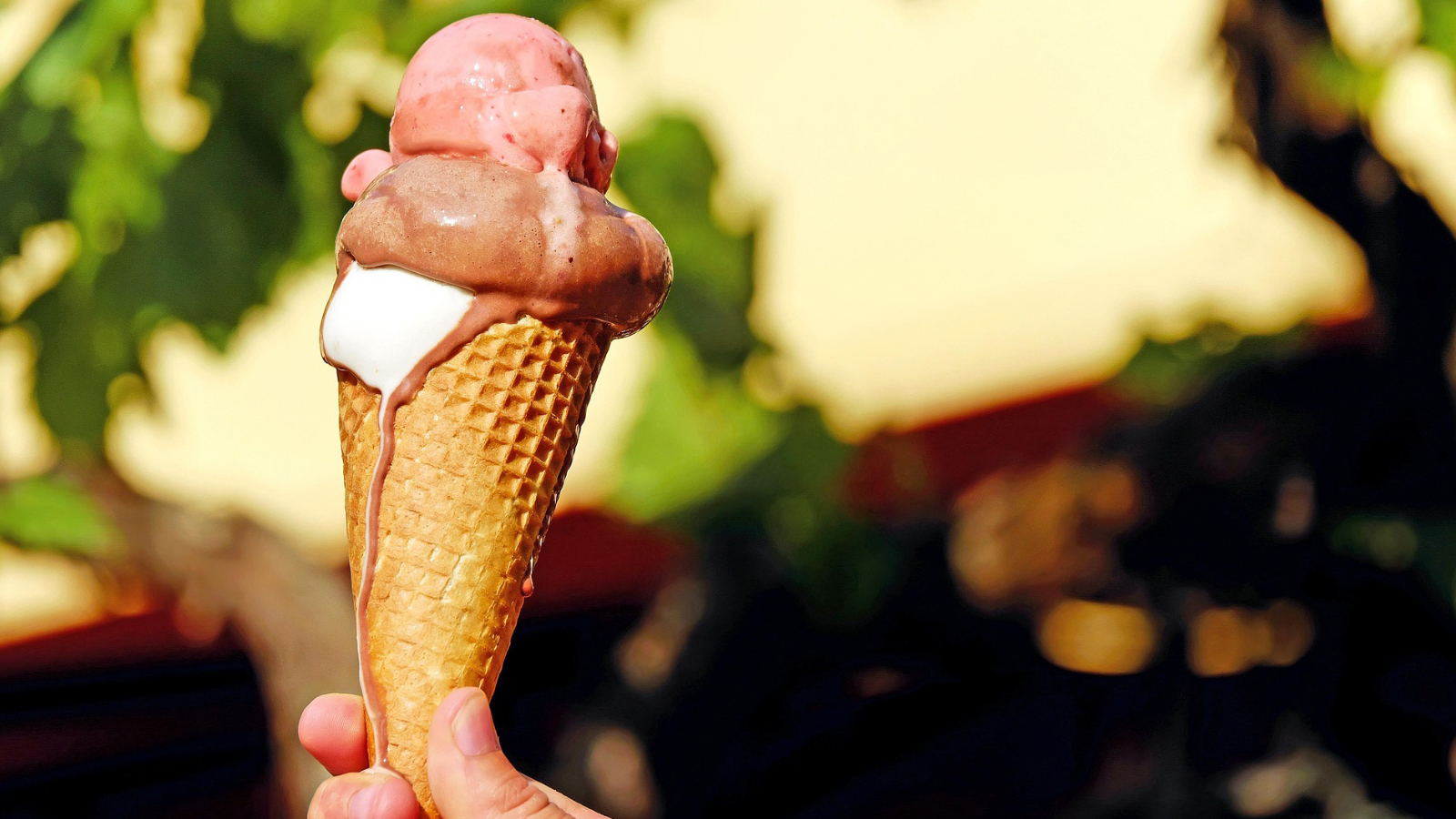 An ice cream cone