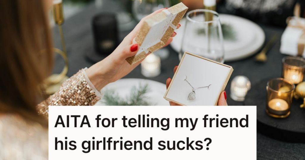 Woman holding a box with necklace