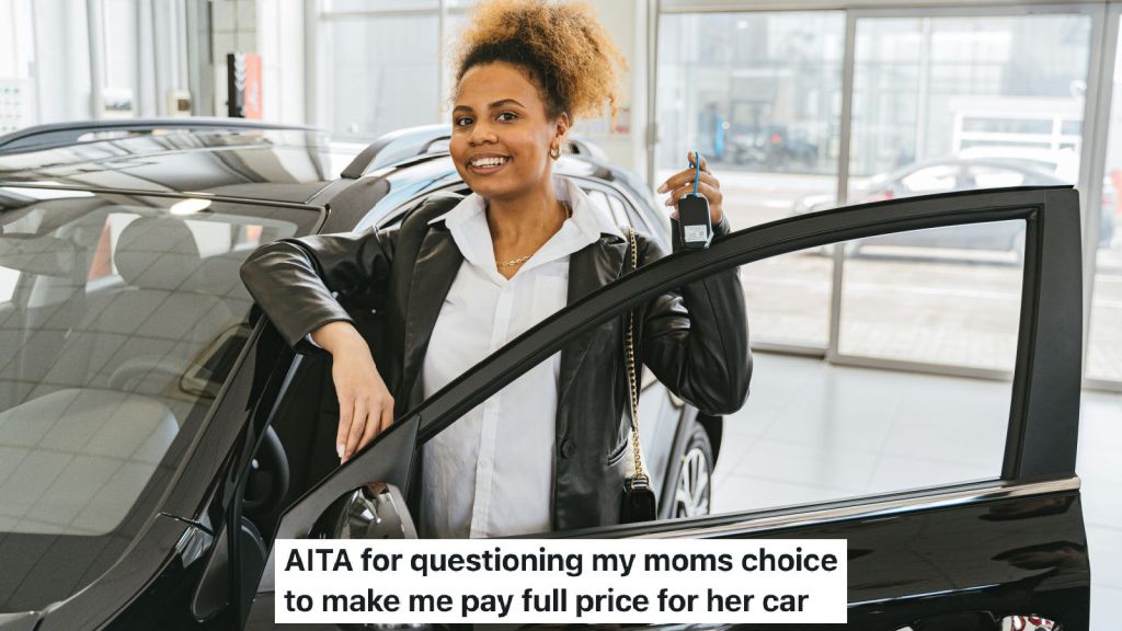 mom buying a new car