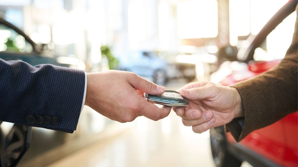handing over car keys