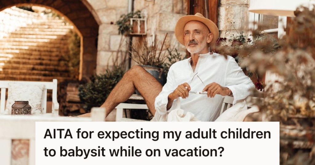 older man on vacation
